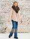 фото Розовое пальто с мехом песца в интернет магазине магазине меха https://furstore.shop