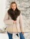 фото Розовое пальто с мехом песца в интернет магазине магазине меха https://furstore.shop