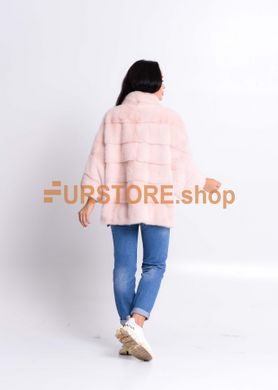 photographic Pink mink coat, bat model in the women's fur clothing store https://furstore.shop