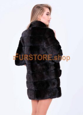 фотогорафия Шуба из лесной норки, натуральный мех и цвет СТК в магазине женской меховой одежды https://furstore.shop