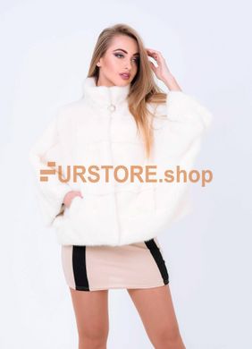 photographic White mink coat, bat model in the women's fur clothing store https://furstore.shop