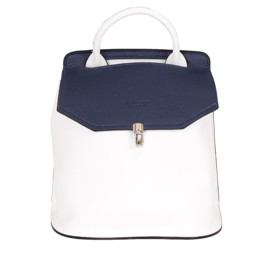 фотогорафия Сумка-рюкзак de esse DS23100-1001 Бело-синяя в магазине женской меховой одежды https://furstore.shop