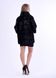 фото Женский полушубок черного цвета из нутрии в интернет магазине магазине меха https://furstore.shop