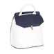 фото Сумка-рюкзак de esse DS23100-1001 Бело-синяя в интернет магазине магазине меха https://furstore.shop