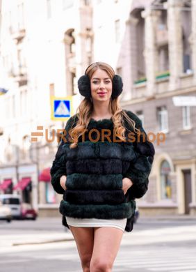 фотогорафия Демисезонный меховой женский полушубок в магазине женской меховой одежды https://furstore.shop