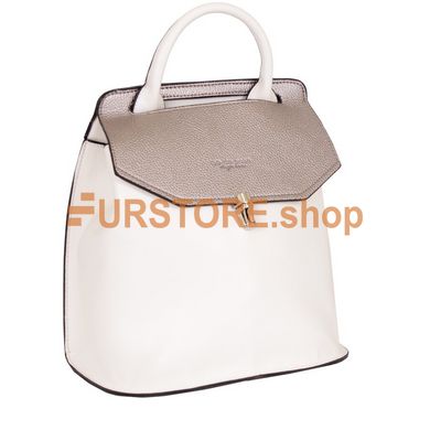 фотогорафия Сумка-рюкзак de esse DS23100-1009 Бело-бронзовая в магазине женской меховой одежды https://furstore.shop