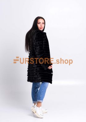 photographic  Women's fur coat from mink tails, transformer in the women's fur clothing store https://furstore.shop