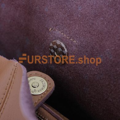 фотогорафия Сумка de esse L12705-12 Светло-коричневая в магазине женской меховой одежды https://furstore.shop