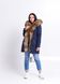 photo Blue parka with raccoon fur in the women's furs clothing web store https://furstore.shop