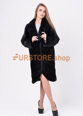 photographic Women's winter coat with natural mink fur in the women's fur clothing store https://furstore.shop