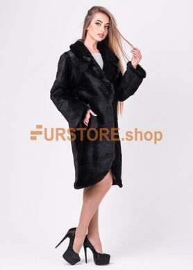 photographic Women's winter coat with natural mink fur in the women's fur clothing store https://furstore.shop