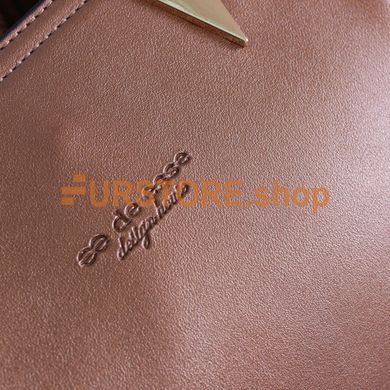 фотогорафия Сумка de esse DS28055-32A Рыжая в магазине женской меховой одежды https://furstore.shop