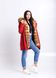 photo Red parka with fur of Ukrainian red fox in the women's furs clothing web store https://furstore.shop