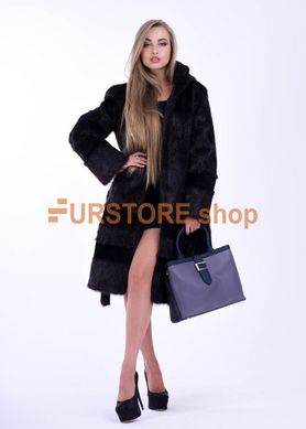 photographic Female nutria fur coat embroidered with plush fur in the women's fur clothing store https://furstore.shop