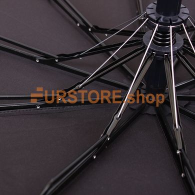 фотогорафия Зонт складной de esse 3212 полуавтомат Черный в магазине женской меховой одежды https://furstore.shop
