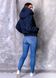 фото Синяя женская парка с мехом чернобурки в интернет магазине магазине меха https://furstore.shop