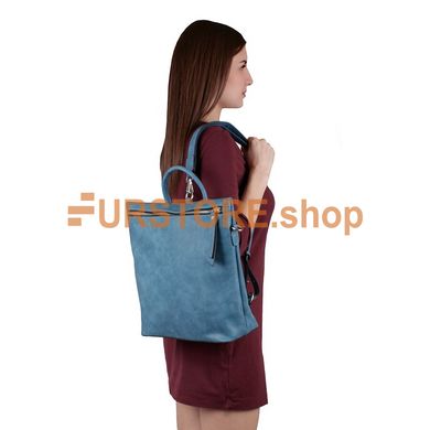 фотогорафия Сумка-рюкзак de esse DS56101-222 Голубая в магазине женской меховой одежды https://furstore.shop