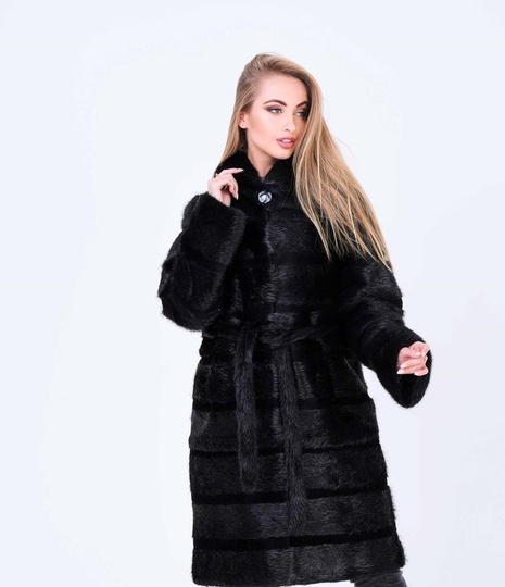 photographic Winter women's fur coat transformer in the women's fur clothing store https://furstore.shop