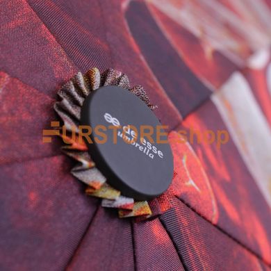 фотогорафия Зонт складной de esse 3215 полуавтомат Темно-красный в магазине женской меховой одежды https://furstore.shop