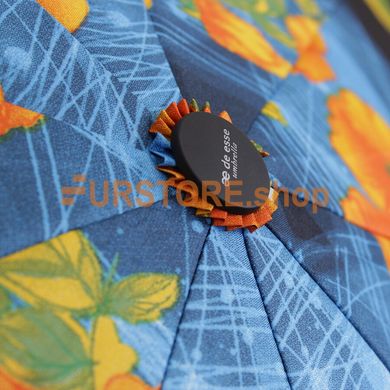 фотогорафия Зонт складной de esse 3215 полуавтомат Сине-черный в магазине женской меховой одежды https://furstore.shop