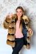 фото Кожушок з лисиці розшитий хутром стриженої нутрії в онлайн крамниці жіночого одягу https://furstore.shop