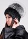 фото Женская меховая шапка из ондатры и чернобурки, купить онлайн в bgfurs.kz в онлайн крамниці жіночого одягу https://furstore.shop