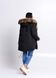 фото Чорна зимова парка з хутром єнота в онлайн крамниці жіночого одягу https://furstore.shop