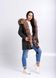 photo Women`s parka with fur of Blue Frost Fox in the women's furs clothing web store https://furstore.shop