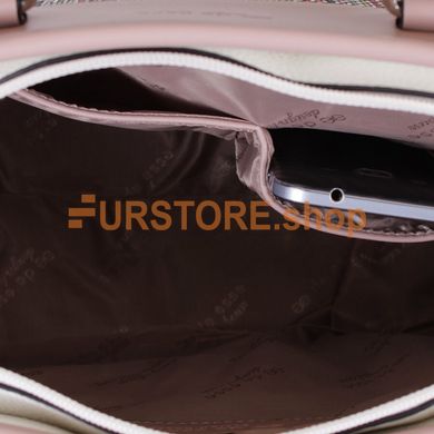 фотогорафия Сумка de esse DS23060-279 Бело-розовая в магазине женской меховой одежды https://furstore.shop