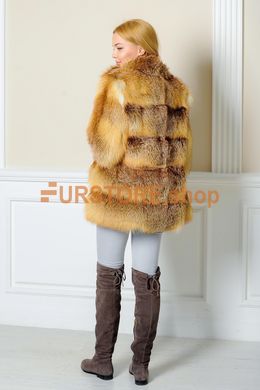 фотогорафія Кожушок з рудої лисиці рукав 2/4 в онлайн крамниці хутряного одягу https://furstore.shop