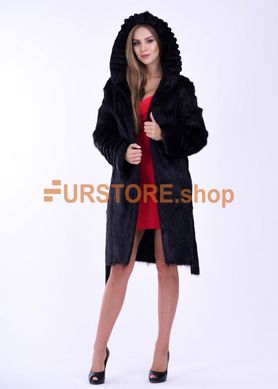photographic Women's fur coat from Polish sheared nutria, natural fur in the women's fur clothing store https://furstore.shop