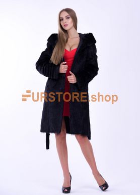 photographic Women's fur coat from Polish sheared nutria, natural fur in the women's fur clothing store https://furstore.shop