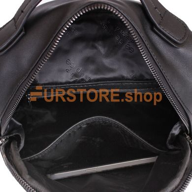 фотогорафия Сумка-рюкзак de esse D23929-4001 Черная в магазине женской меховой одежды https://furstore.shop