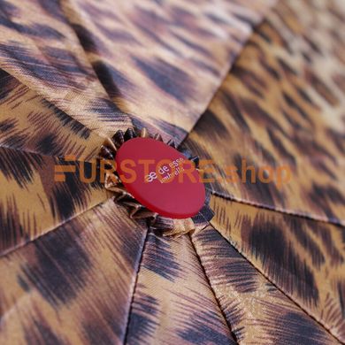 фотогорафия Зонт складной de esse 3132 автомат Леопардовый в магазине женской меховой одежды https://furstore.shop
