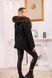 фото Модное женское пальто с меховым капюшоном в интернет магазине магазине меха https://furstore.shop