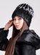 фото Женская зимняя шапка из натурального меха чернобурки и нутрии в интернет магазине магазине меха https://furstore.shop