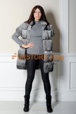 photographic Rabbit fur vest in the online store FurStore.shop in the women's fur clothing store https://furstore.shop