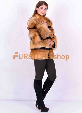 фотогорафия Короткая шуба из лисы в магазине женской меховой одежды https://furstore.shop