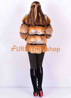 photographic Short fox fur coat in the women's fur clothing store https://furstore.shop