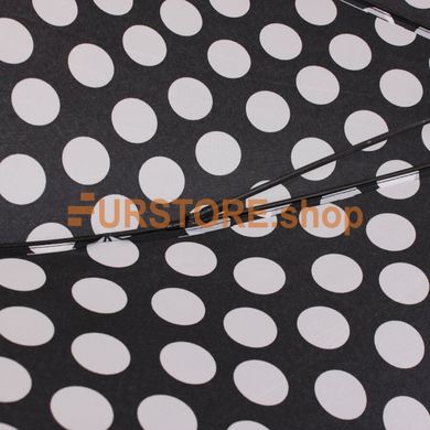 фотогорафия Зонт-трость de esse 1204 полуавтомат Черно-белый в магазине женской меховой одежды https://furstore.shop