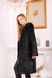 photo Black winter fur coat made of natural fur with a hood in the women's furs clothing web store https://furstore.shop