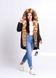 photo Black women`s parka with fur of Ukrainian red fox in the women's furs clothing web store https://furstore.shop