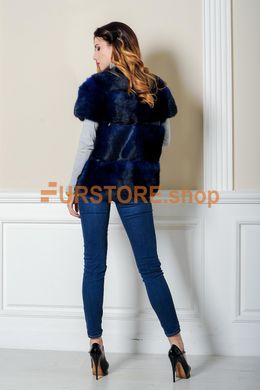 фотогорафия Короткая жилетка с рукавом четверть в магазине женской меховой одежды https://furstore.shop