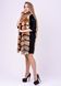 фото Жіноча шуба з лисиці розшита плюшевою нутрією, розміри 40-52 в онлайн крамниці жіночого одягу https://furstore.shop