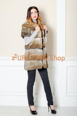 photographic Rabbit fur coat with a hood in the women's fur clothing store https://furstore.shop