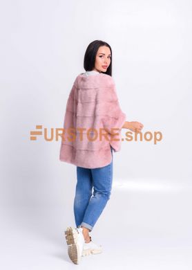 фотогорафия Норковый розовый полушубок в магазине женской меховой одежды https://furstore.shop
