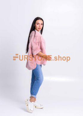 фотогорафія Норкова рожева напівшуба в онлайн крамниці хутряного одягу https://furstore.shop
