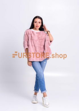 фотогорафія Норкова рожева напівшуба в онлайн крамниці хутряного одягу https://furstore.shop