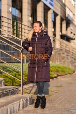 photographic Women's violet down jacket euro winter in the women's fur clothing store https://furstore.shop