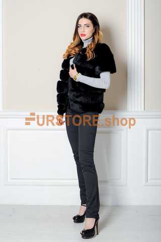 Rabbit fur vest from  -  - online web store of  women's fur clothes from Ukraine